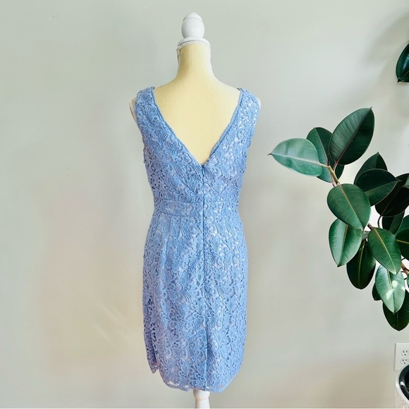 Shoshanna Pastel Purple Lavender Nyla Lace dress - Picture 4 of 7